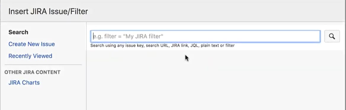JIRA Confluence: Insert Issue